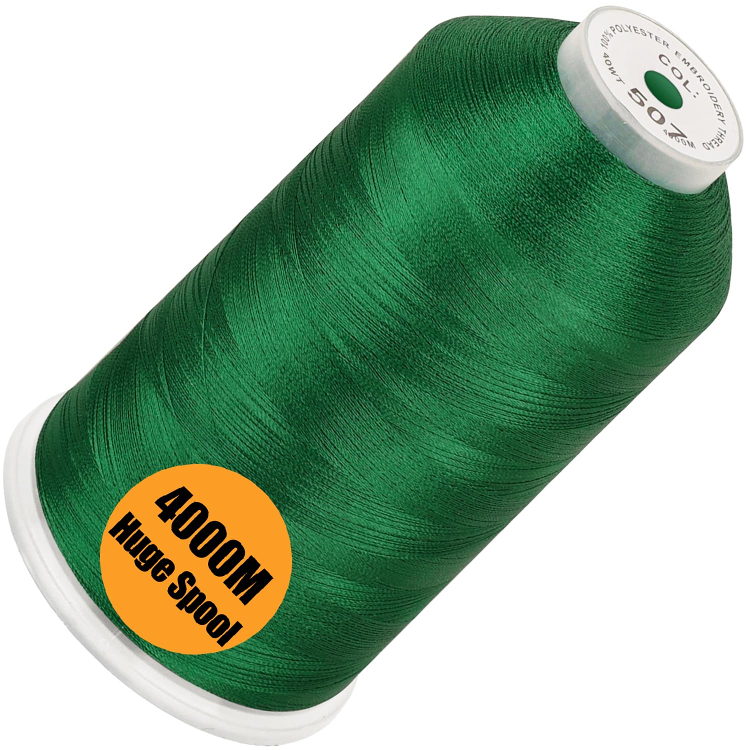 New brothread 4000M Huge Spool Embroidery Machine Thread - Emerald Green