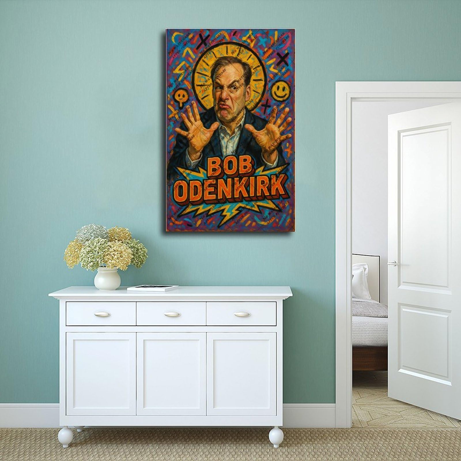 ZYGNBHL Poster della commedia attore Bob_Odenkirk, decorazione per soggiorno, 60 x 90 cm
