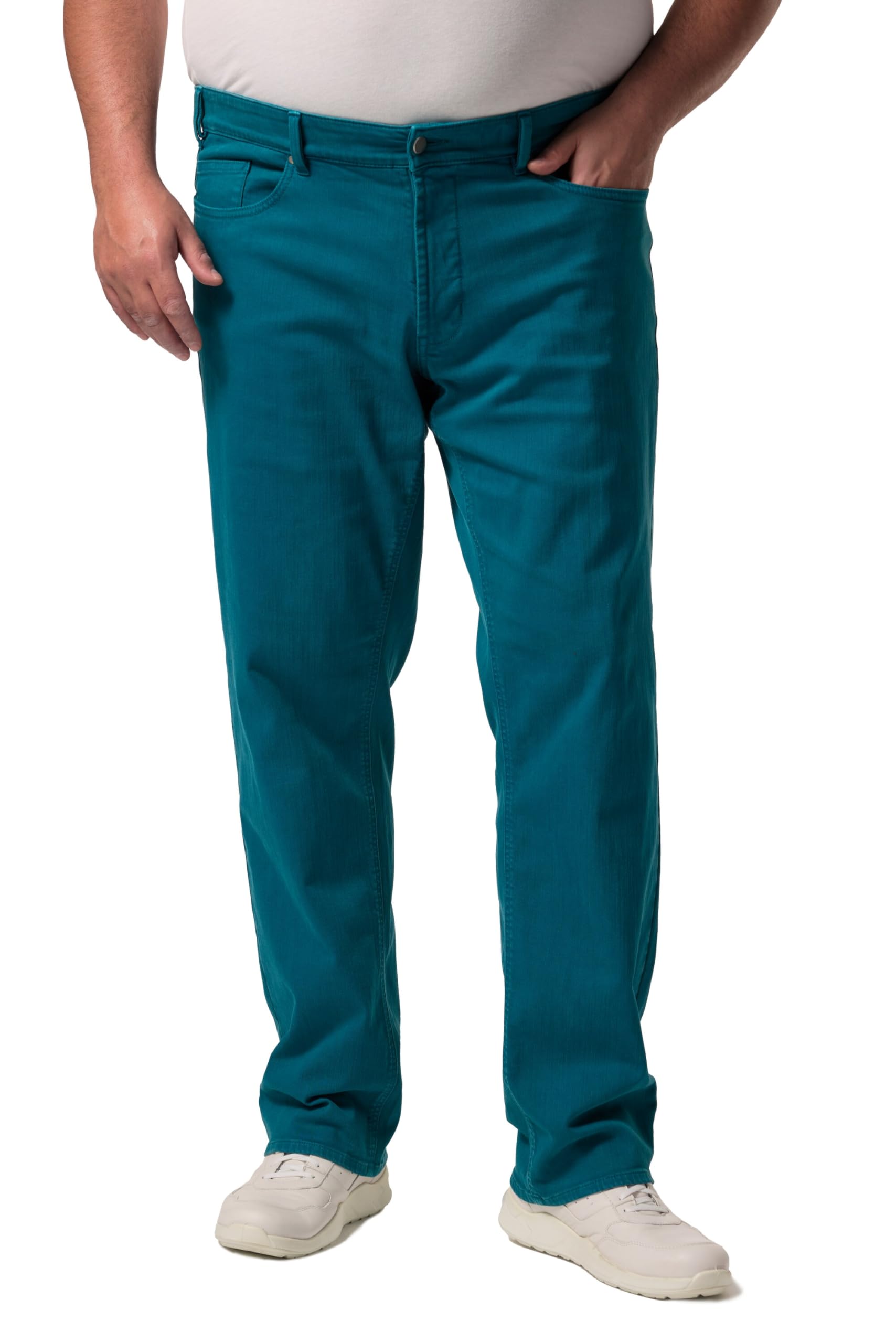 Men Plus Herren große Größen Übergrößen Menswear L-8XL Color-Jeans, Denim, Bauchfit, Regular Fit, 5-Pocket 837654