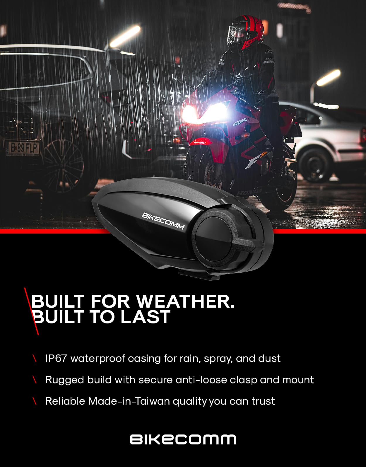 BK-S2 - Auriculares de intercomunicación Bluetooth para motocicleta, sistema de comunicación para casco, altavoz impermeable, auriculares de comunicación de voz, auriculares para casco, cancelación de