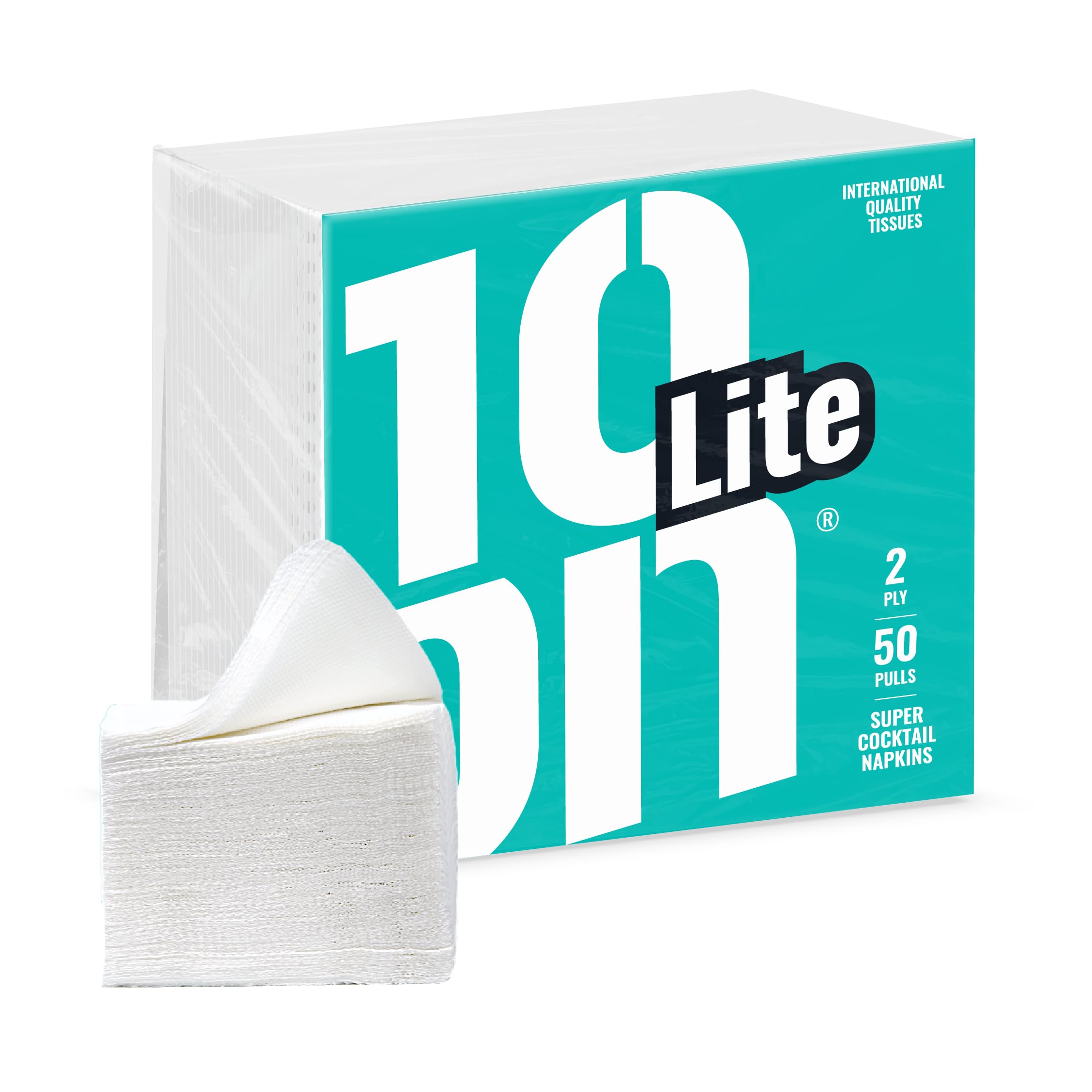 10on Lite Extra Soft Cocktail Tissue Paper | 2 Ply Napkins - 50 Pulls | Size 22x 22 cms | Soft and Absorbent |-image-22