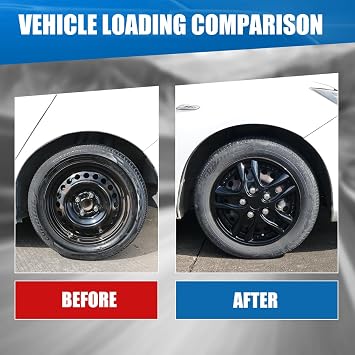 Wheel Guards (4 Pack) WOLFSTORM Hubcaps for 12 inch Wheels | Wheel Covers Snap Clip-On Auto Tire Rim Replacement for 12 Hub Caps Car Accessories (Black Lacquer)