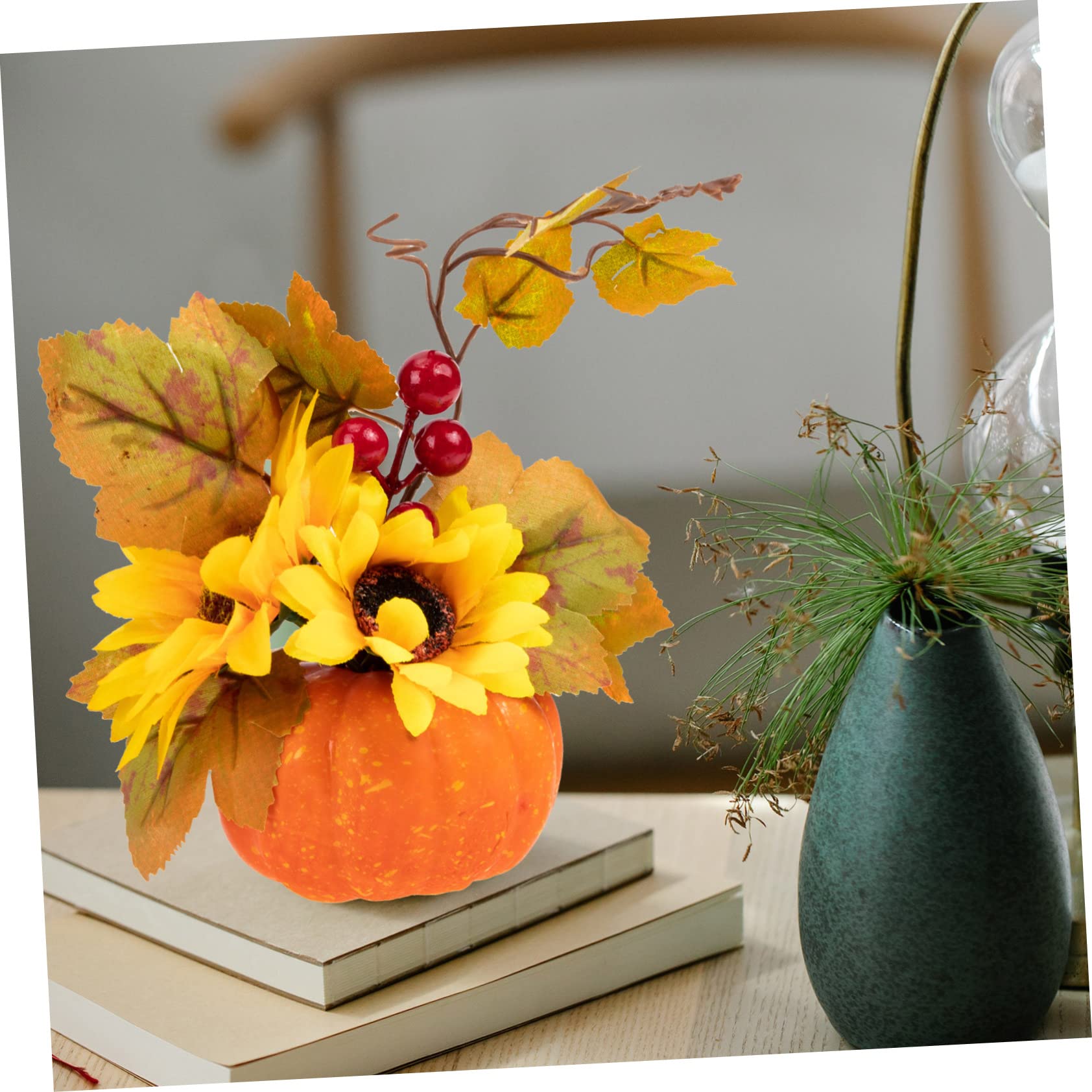 ABOOFAN 5stücke Künstliche Halloween Kürbis Deko Realistische Simulations-Pumpkins Für Party Bar Und Zuhause Für Festliche Anlässe Und Foto-Requisiten