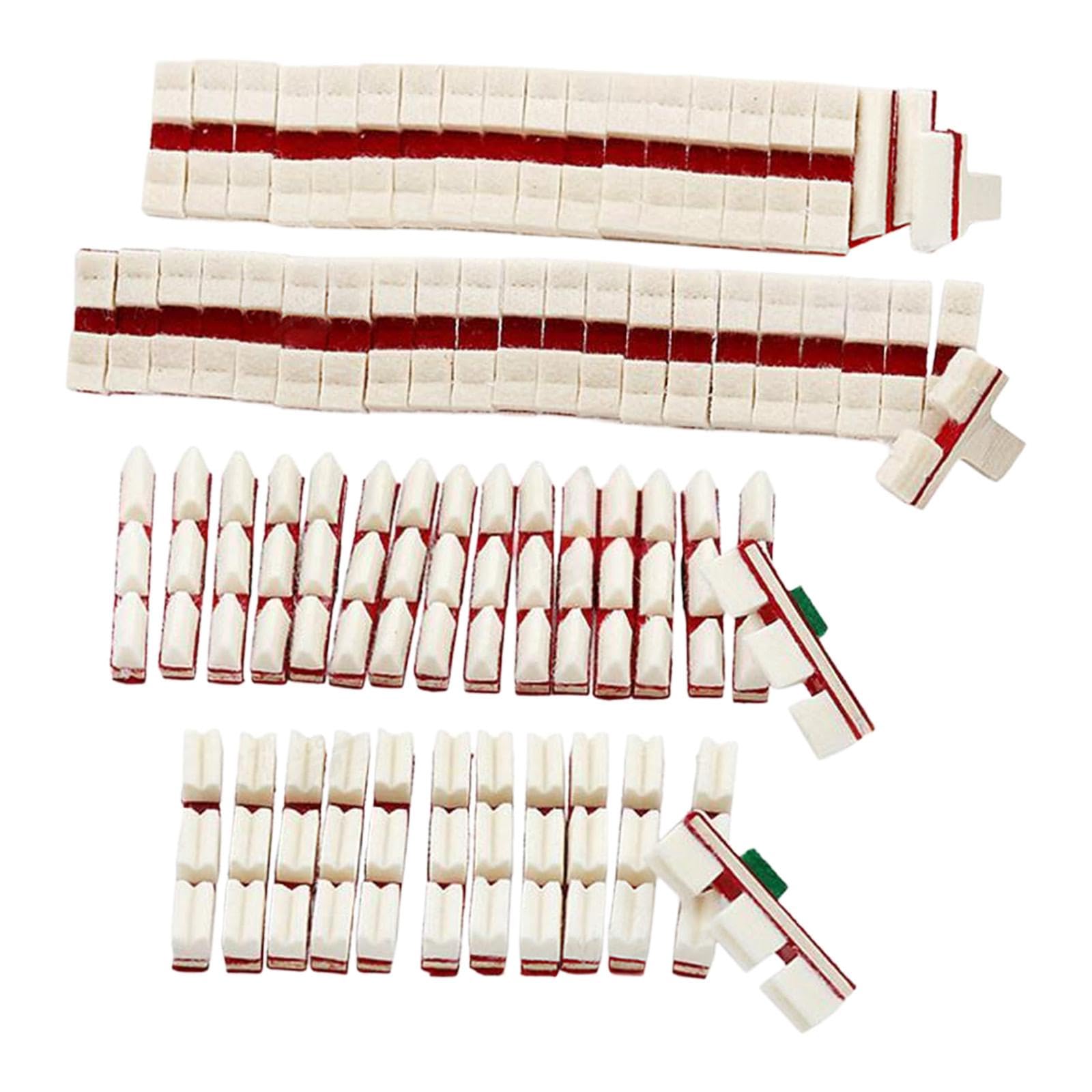 Kit di Riparazione per Pianoforte Verticale Da 72 Pezzi: Teste di Smorzatori di Ricambio, Parti Del Meccanismo, Spessori di Smorzamento E Accessori Ad, 70pcs