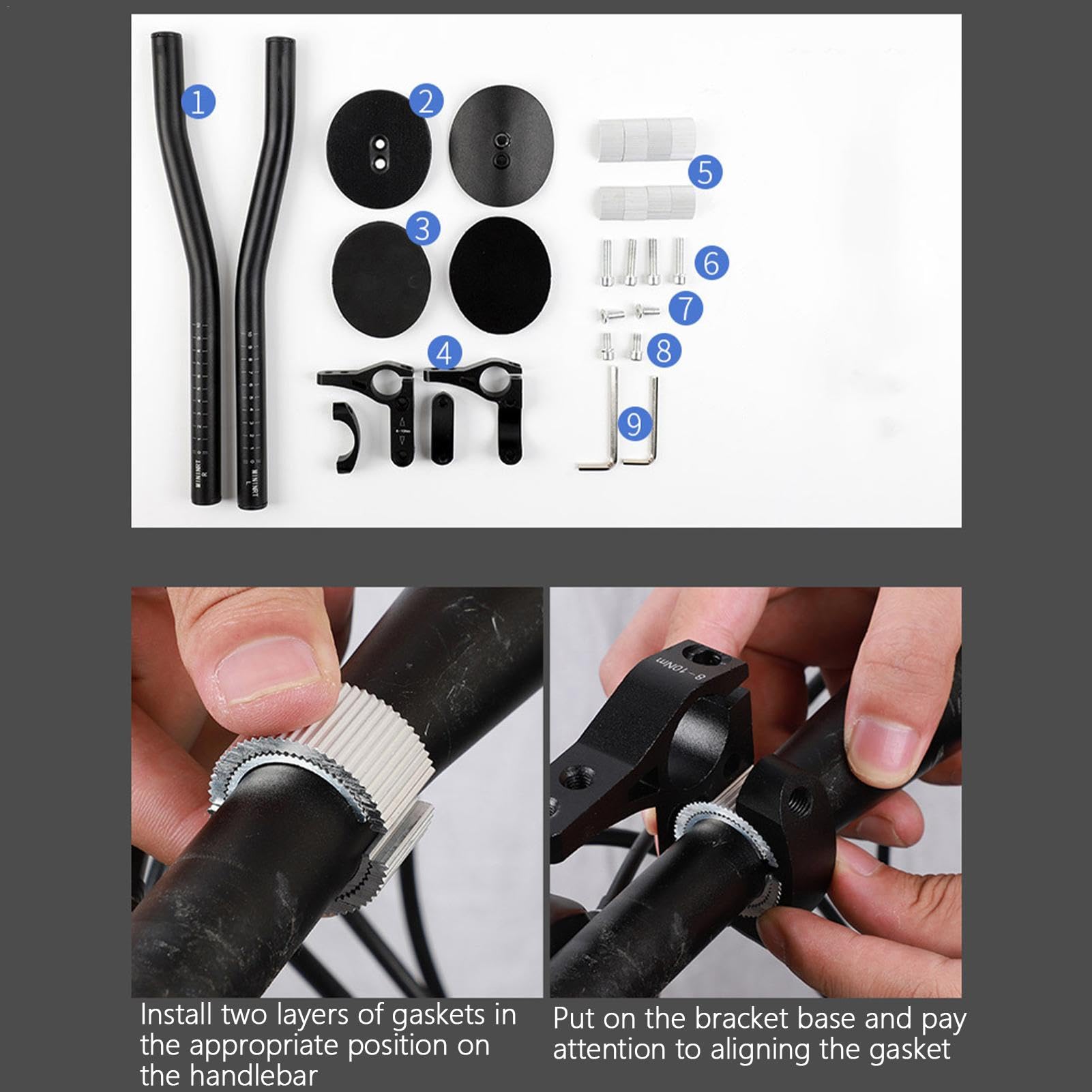 Amazon.co.jp: ロードバイク用エアロハンドルバー、ロードバイク