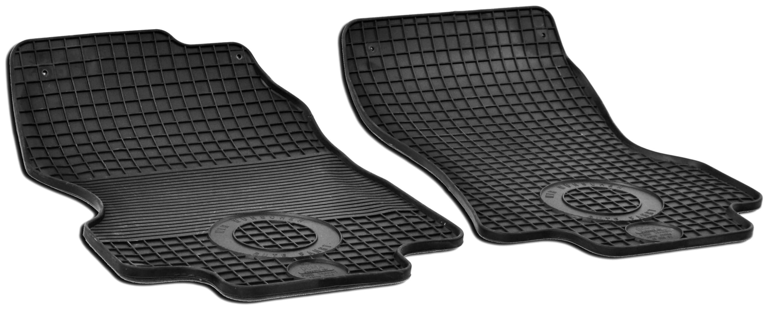 Tapis de sol Ford Transit WALSER DirtGuard sur mesure moquette auto robuste noire