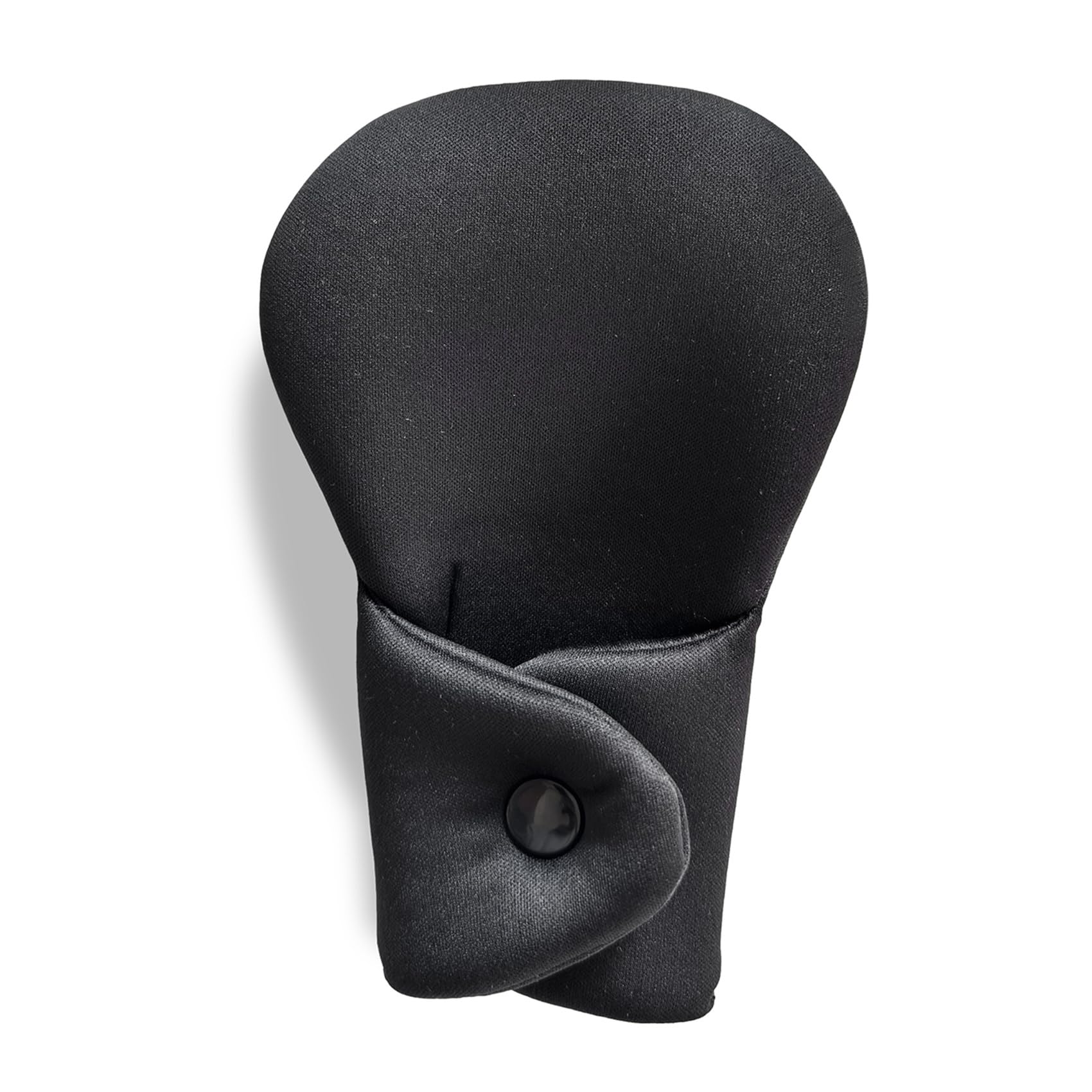 Crotch Pad for Baby Car Seat, Snap Button Design, Soft Material, Washable, Black