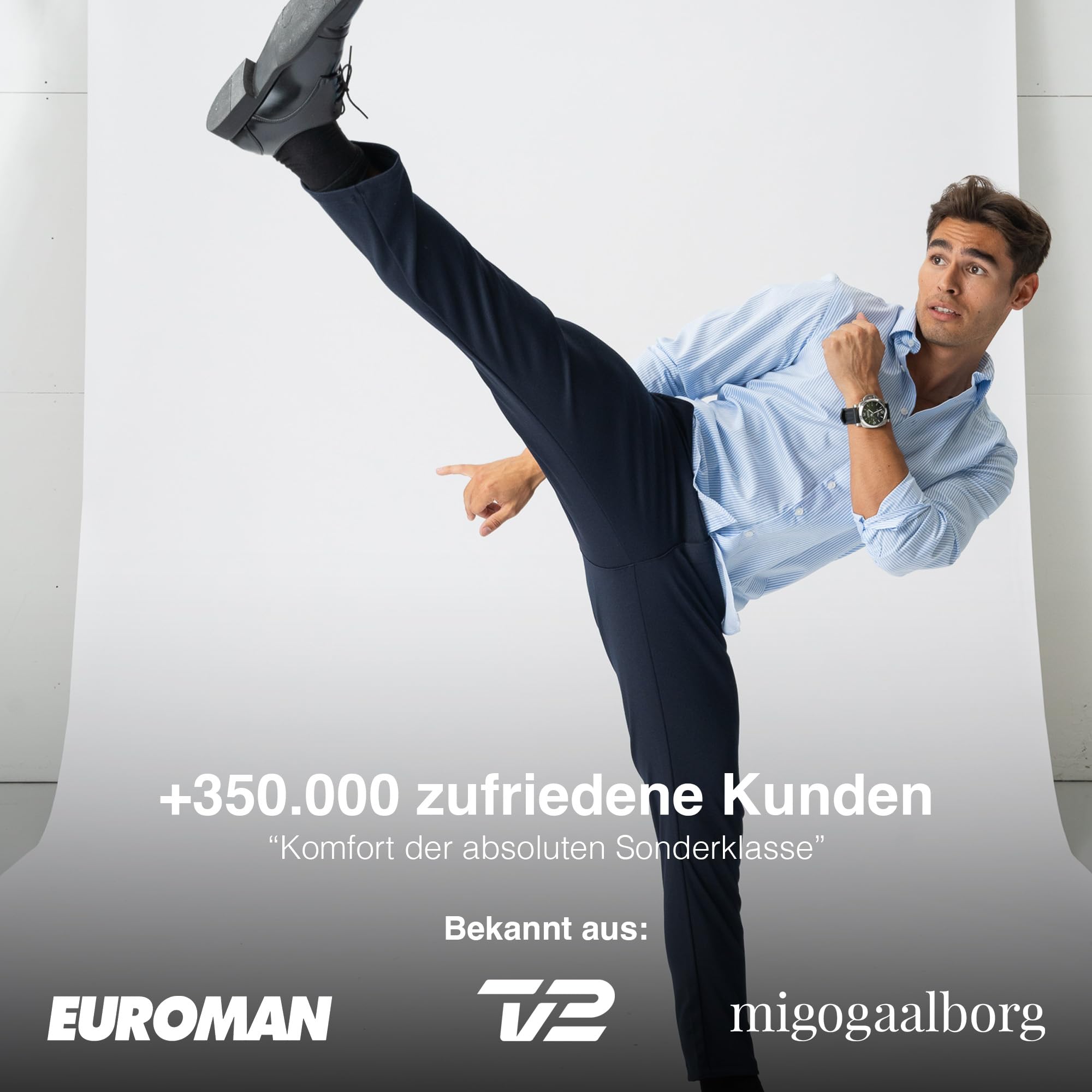 Performance Pants Herren - Stilvolle Slim Fit Herren Hosen Stretch - Hosen Herren Stretch - Angenehme Praktische Männer Hosen für Business & Freizeit - Bequeme Stoffhose Herren