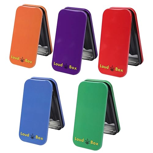 Miniatura 7 de Loudbox (5 unidades) Soporte de cono preenrollado de metal colorido, tubo de cigarrillos y estuche para cigarrillos, capacidad para 3 conos