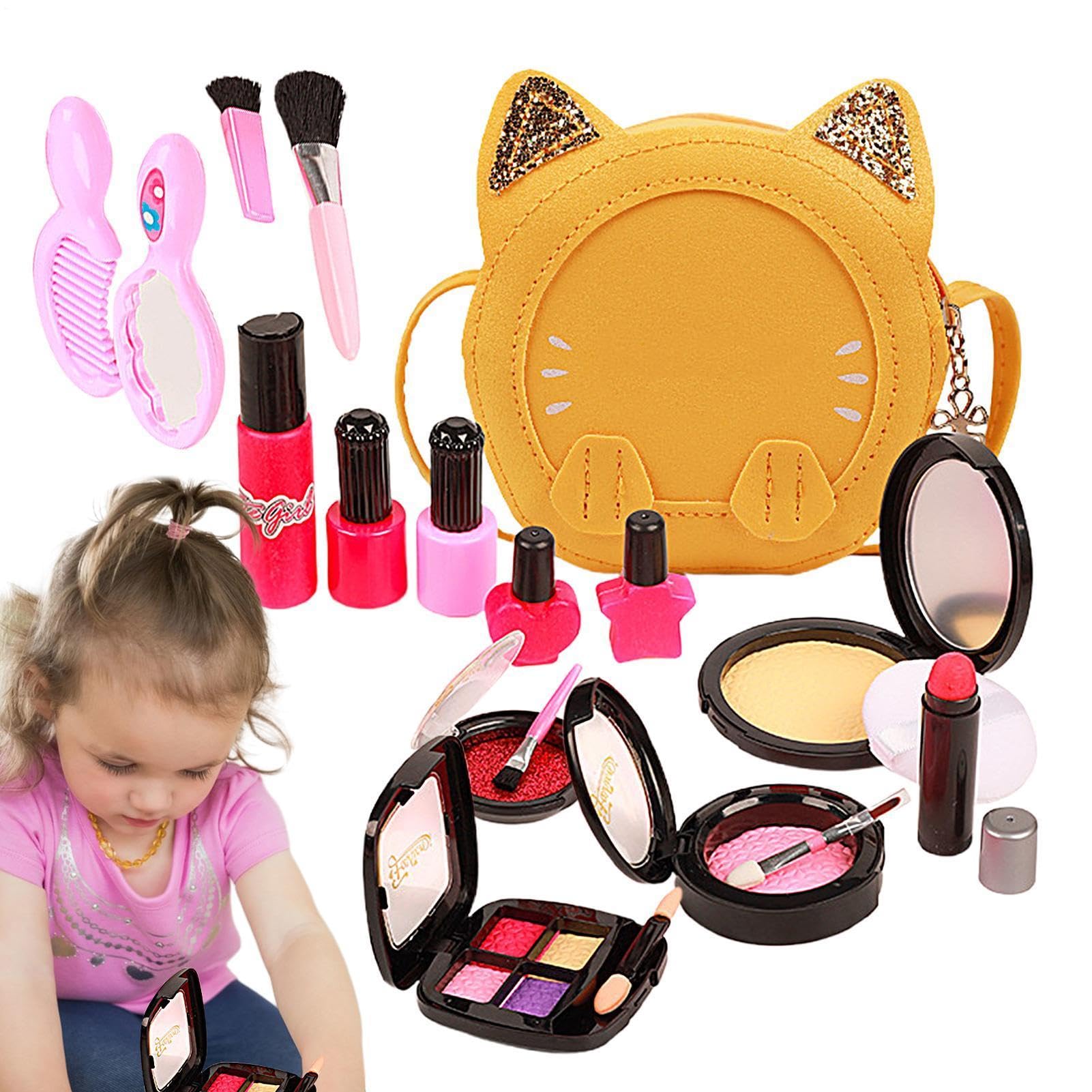 Kids Makeup Kit for Girl Cartoon Pretend Makeup Toy