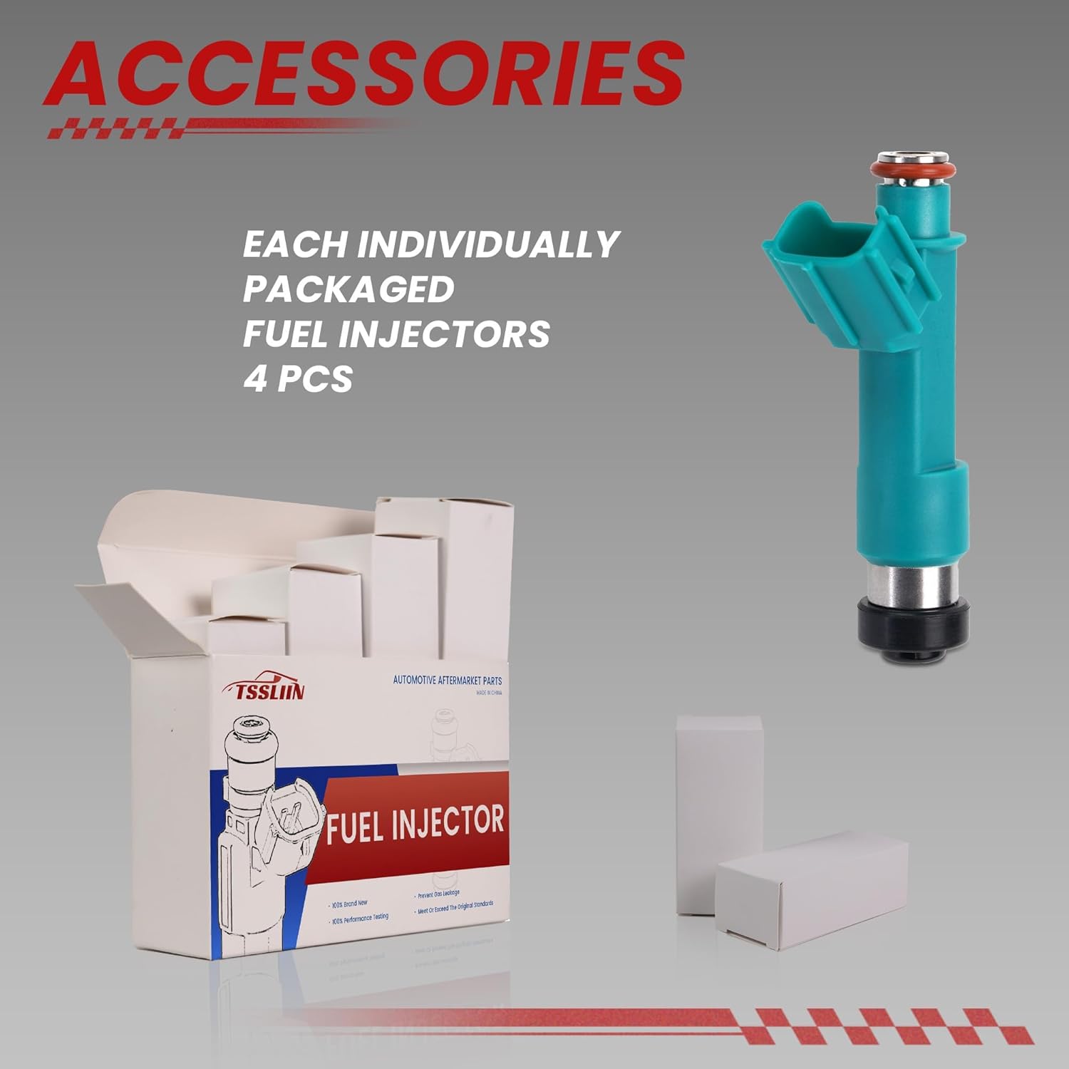 Fuel Injectors for/Toyota Camry 2004-2009 /Highlander 2006-2007 /RAV4 Solara Corolla Matrix, for/Scion tC 2005-2010, for/Scion xB 2008-2010, 2.4L L4, OE 23250-28080 23250-0H060