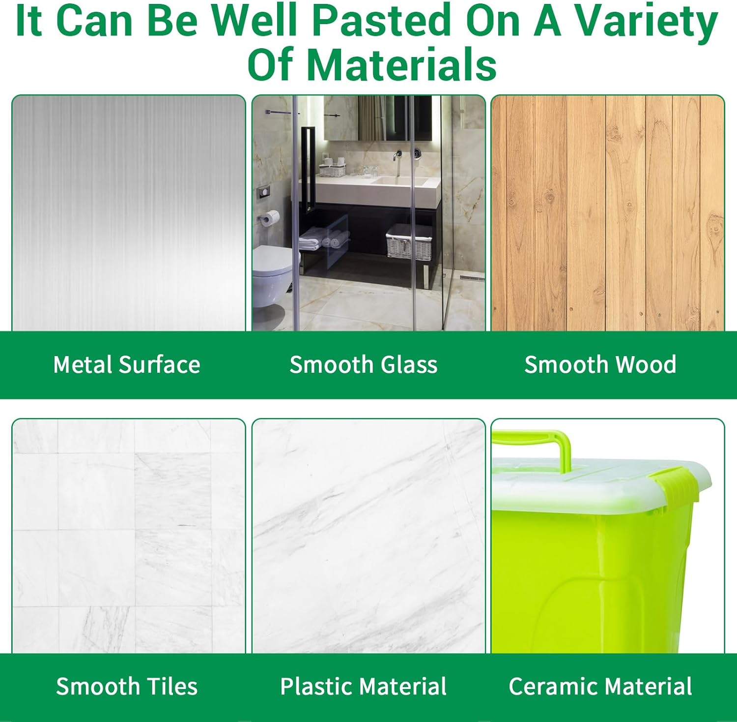 Clear Furniture Rubber Bumpers Self Adhesive 6 Pack (6 Long), Shimmeroo Backed Silicone Rubber Pads for Chair Cabinet Shower Door Drawer Toilet Lid Car Door Guard