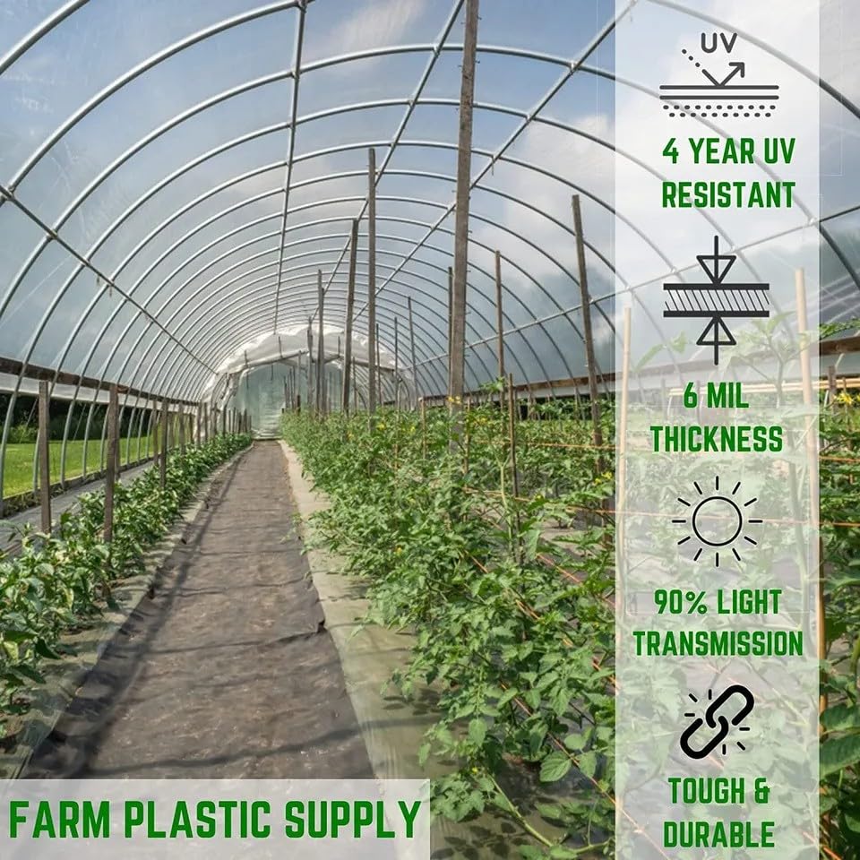Clear Greenhouse Plastic Sheeting for 4 Year Use