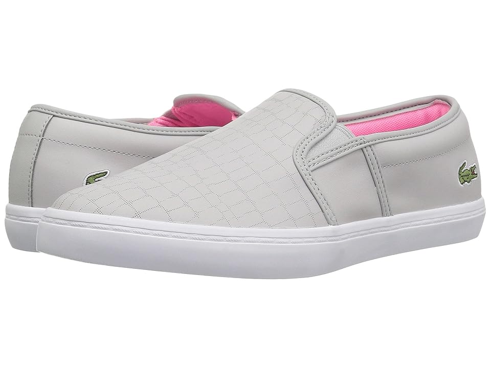 

Lacoste Gazon 118 2 (Light Grey/Fluro Pink) Women's Shoes
