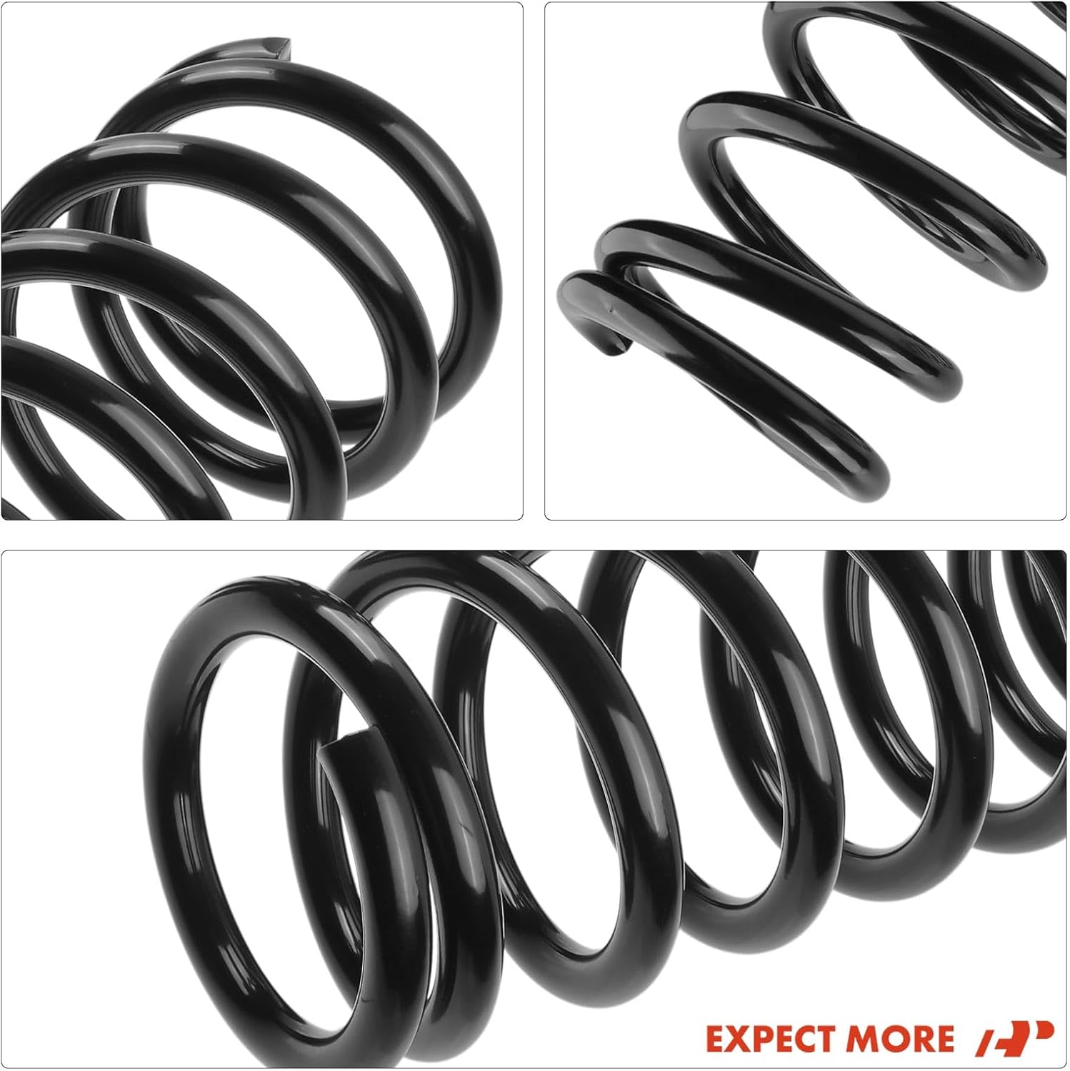 A-Premium Front Suspension Coil Spring Set Compatible with Dodge | for Ram 3500 2004 2005 2006 2007 5.9L, Crew Cab Pickup 4WD Only, Driver and Passenger Side, 2-Pack, Replace# 52113985AAP