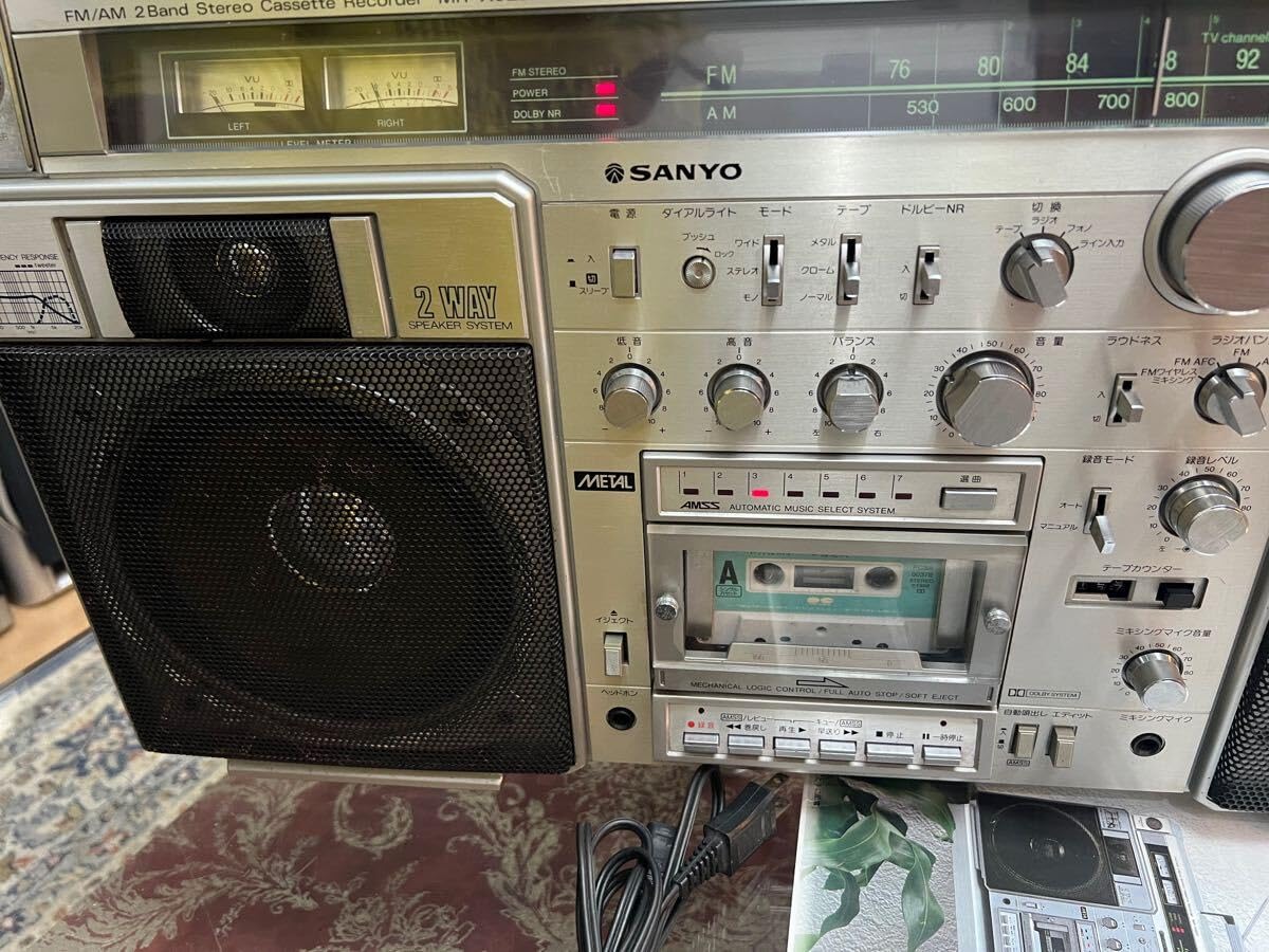 Amazon.co.jp: レトロ SANYO 大型ラジカセ MR-X920 ビンテージ