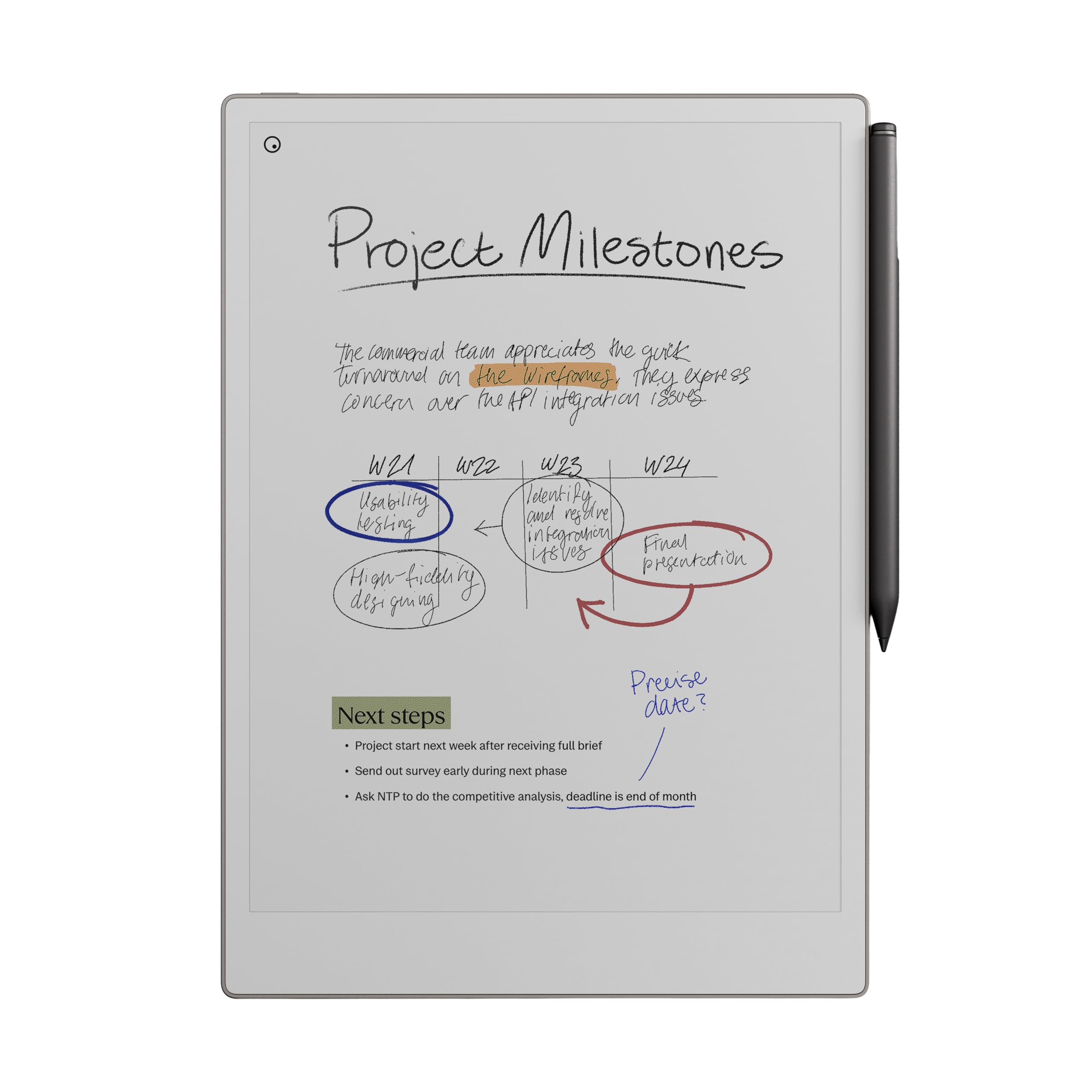 REMARKEABLE PAPER PRO BUNDLE - Includes 11.8" Remarkable Paper Tablet and Marker Plus Pen with Eraser