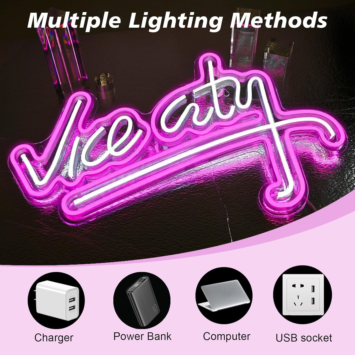 Aperto Benvenuto LED Segni al neon Colorati Happy Hour Neon Art Lampade da parete Acrilico dimmabile Illuminazione per camera da letto Uomo Cave Bar Pub Party Wall Decor