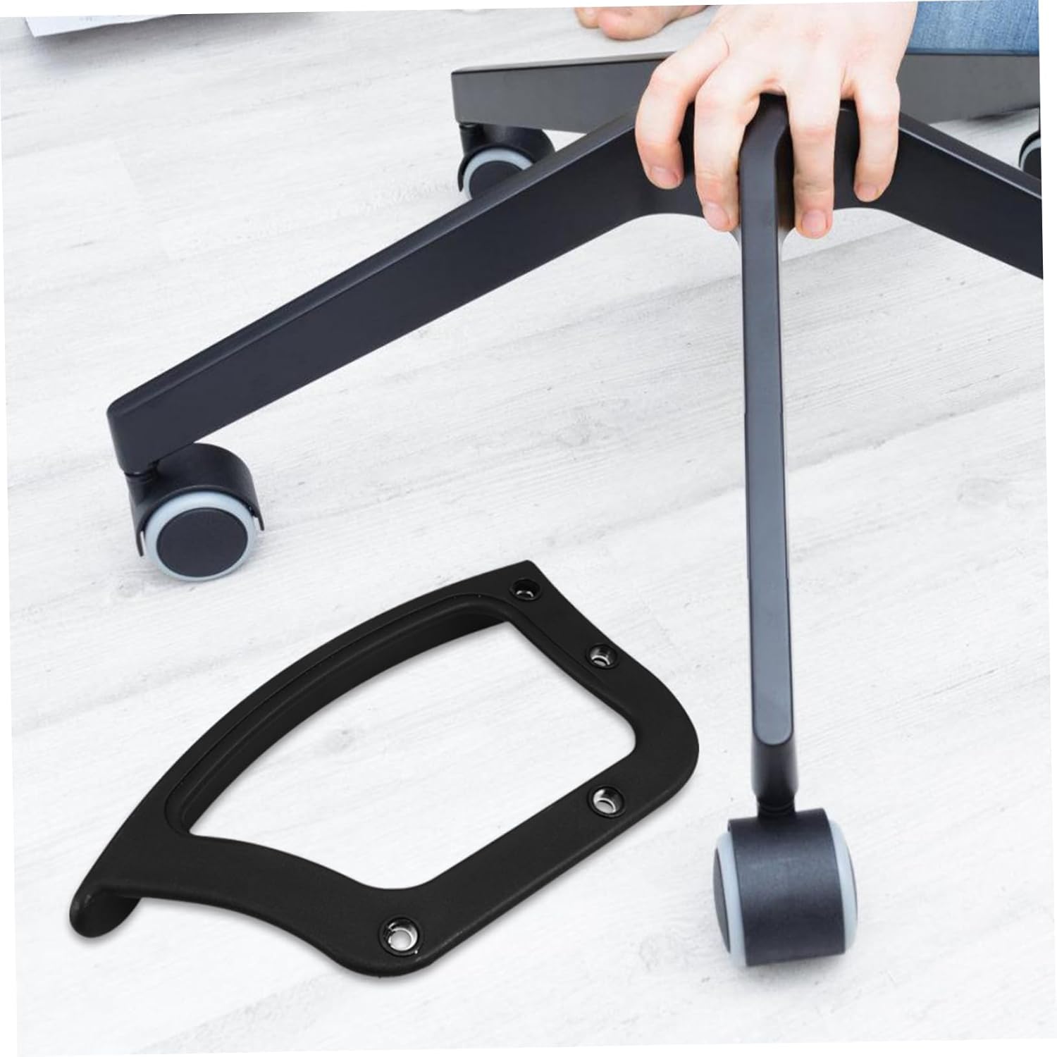 Professional Chair Part Sturdy Arm Rests Plastic Armrest for Chairs Replacement