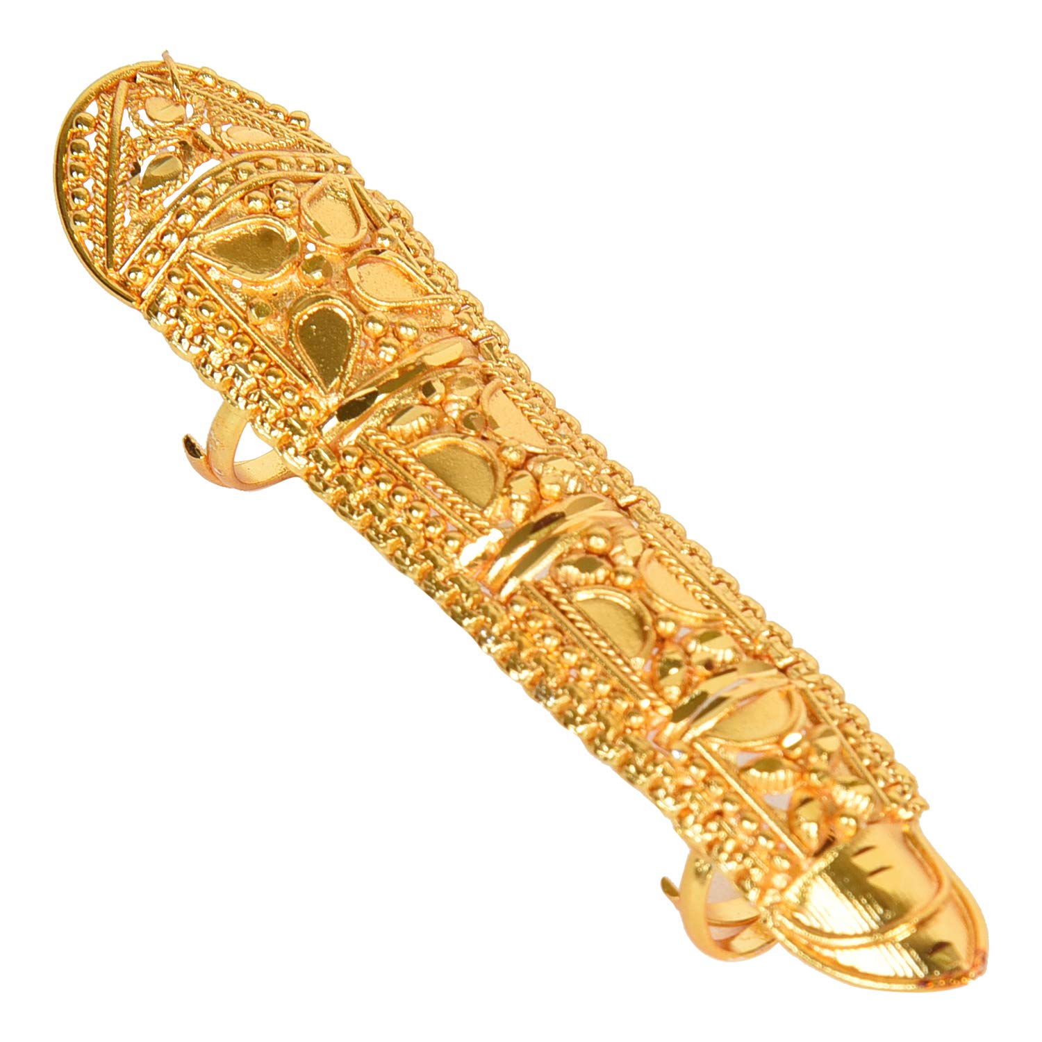 abc1 gold plated long traditional unique adjustable full finger ring for women and girls (B08TY94C5L) Amazon Price History, Amazon Price Tracker