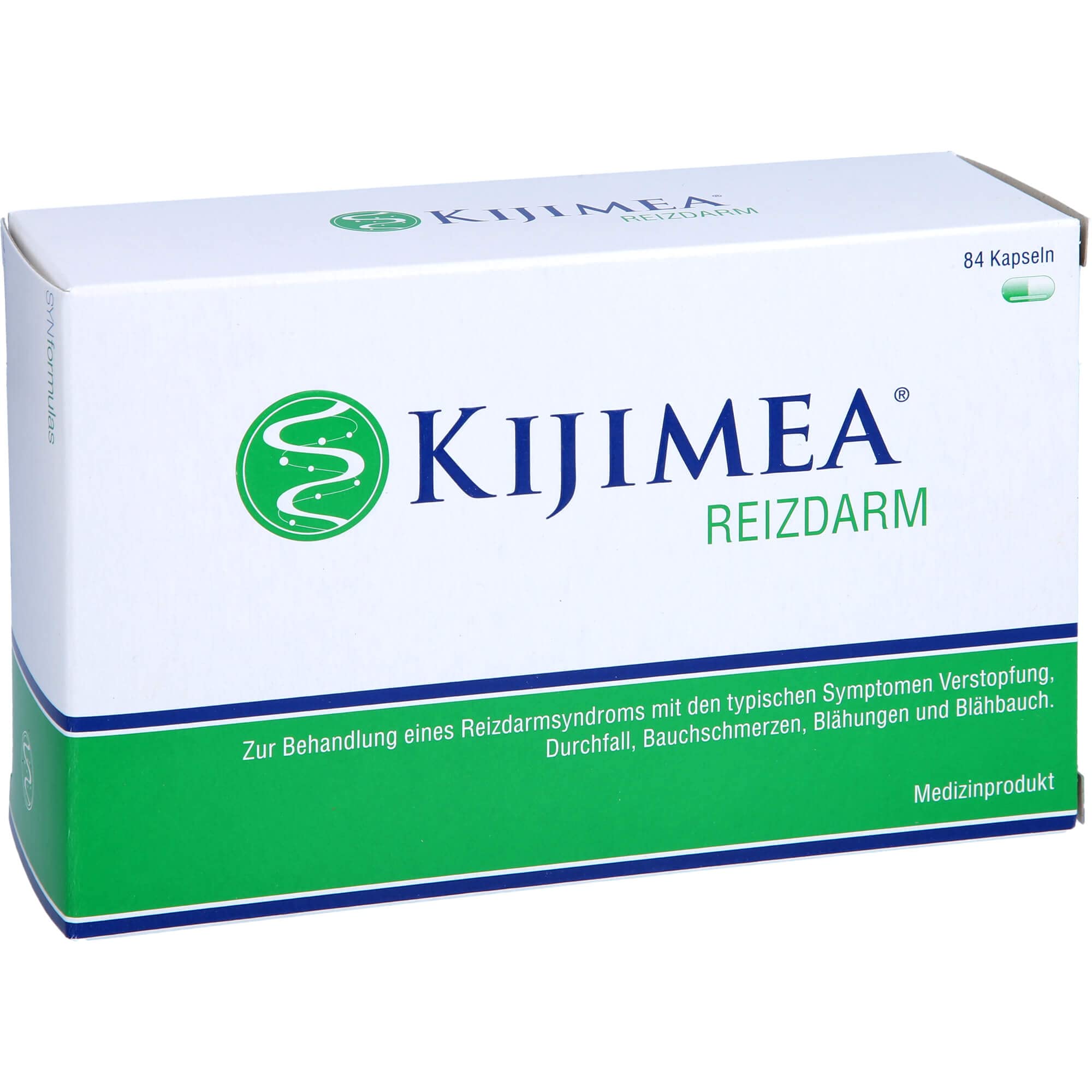 KIJIMEA® Reizdarm – Therapie bei Reizdarmsyndrom (Durchfall, Bauchschmerzen, Blähungen, Verstopfung) – klinisch belegte Wirksamkeit – vegan, glutenfrei, laktosefrei – 84 Kapseln