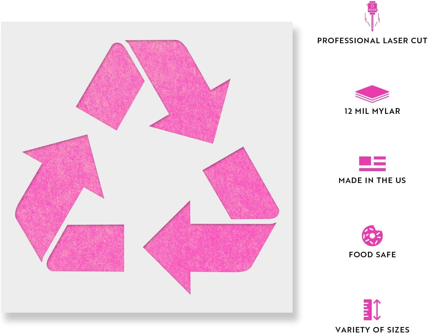 Recycle Stencil - Reuse Stencil, Recycle Stencls, Recycle Art, Recycle Art Stencil, Recycle Stencil