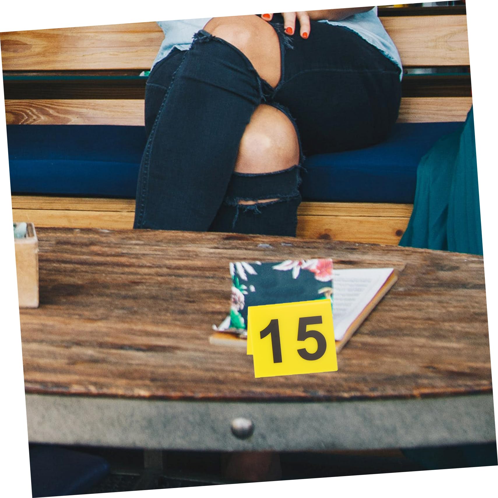 Marcadores de Números Acrílicos Reutilizables de Piezas para Mesa de Fiesta o Social