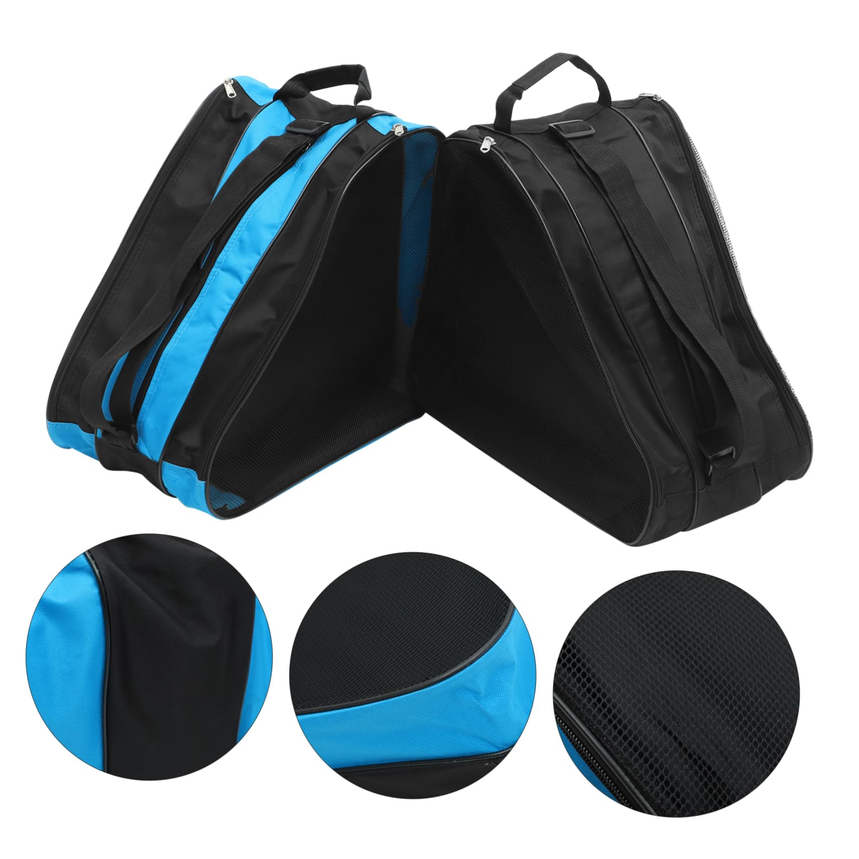 Bolsa para Patines de Oxford 2 Piezas, Negra, para Patines