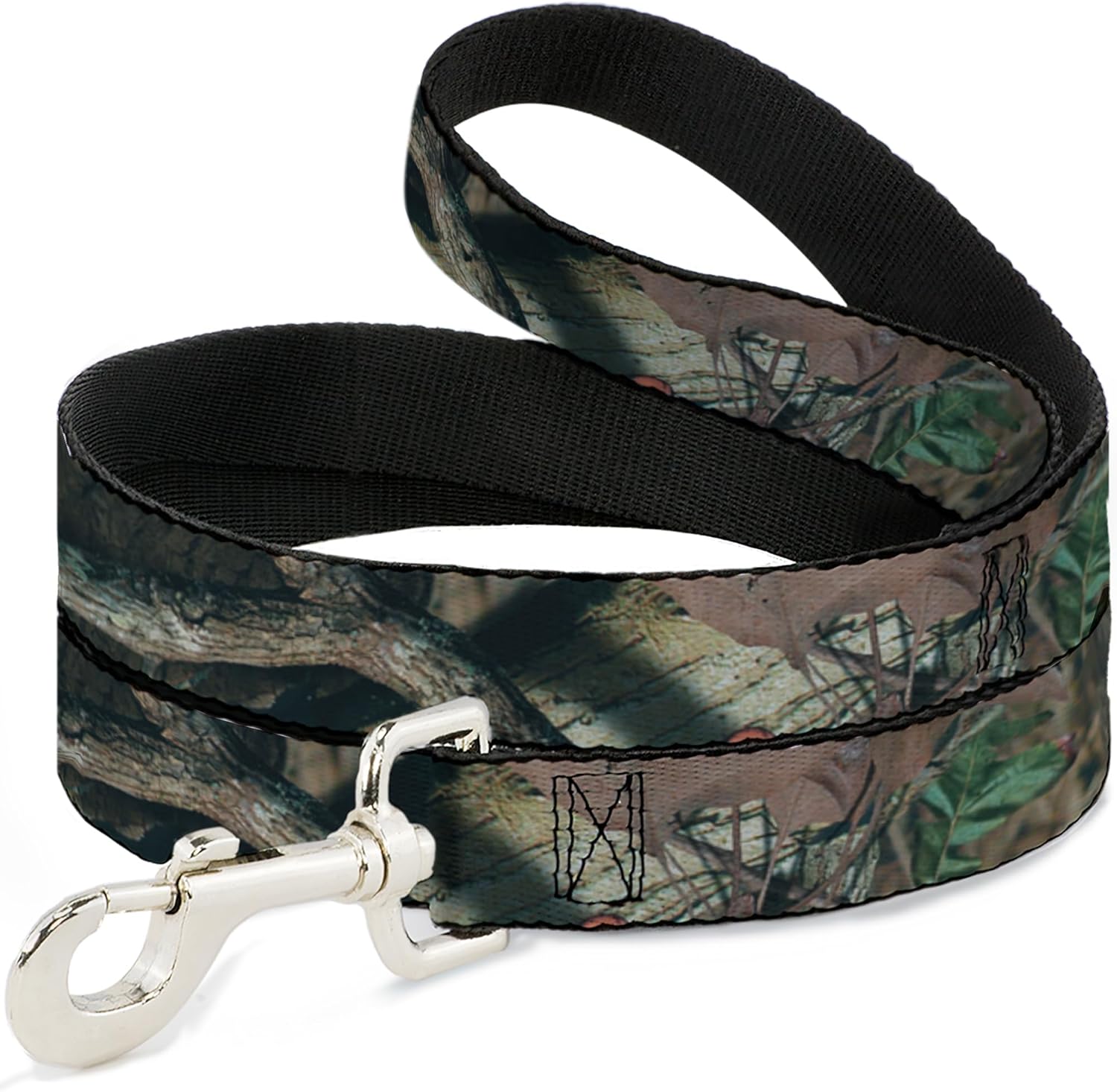 Mossy Oak Pet Leash, Dog Leash, Corvette Black Silver Repeat, 6 Feet Long 1.5 Inch Wide