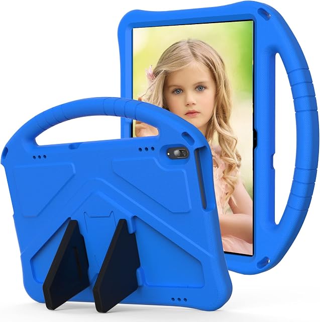 [NOT FOR M10 3RD GEN] YRH Lenovo M10 Case 10.1 Inch for Kids [TB-X605F/TB-X505F], Lightweight EVA Shockproof Handle Stand Convertible Lenovo Tab M10 1st Gen Tablet Case (Blue)