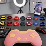 14Pcs Analog Thumb Grip Stick Cover, Wireless Controllers Game Remote Joystick Cap, Fantastic Non-Slip Silicone Handle Protection Cover for PS5/PS4/Xbox one/360/NS PRO