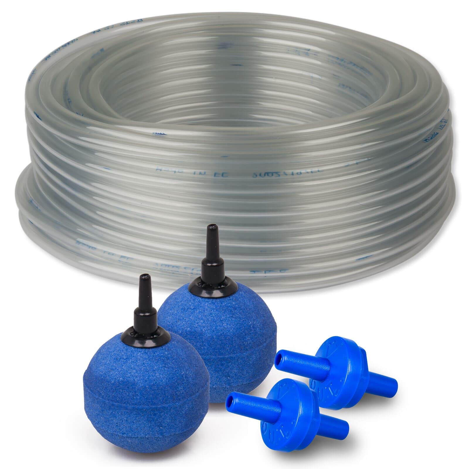 Teich Eisfreihalter Set 4 inkl. regelbarer Luftpumpe und Zubehör, für einen eisfreien Gartenteich, Anti Ice Winter