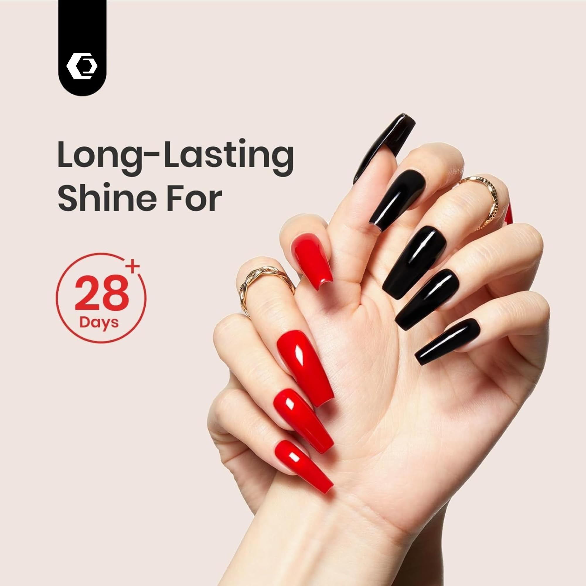 COSTICA 2 Pcs 15Ml No Wipe Gel Top Coat And Base Coat Set - Soak Off Led Nail Lamp Gel Base Top Coat Finish Nail Art Design For Women 2