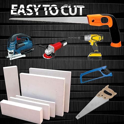 Miniatura 6 de Simond Store Tablero de aislamiento de fibra de cerámica, 2300F, 12 pulgada x 19.7 pulgadas x 39.4 pulgadas, tablero de aislamiento térmico de fibra