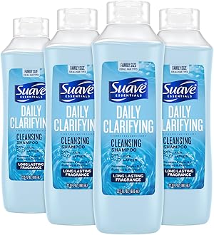 Clarifying Shampoo, Family-Size 4-Pack – pH-Balanced & Hypoallergenic Daily Deep Cleansing Shampoo for Normal to Oily Hair, 22.5 Oz Ea