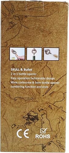Miniatura 4 de Abridor de vino de aleación de zinc, abrebotellas de cobre retro, barras de forma de calavera para cocinas