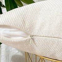 Vista 5 de MERNETTE Funda de cojín cuadrado de chenille, suave, decorativa, para decoración del hogar, para sofá, cama, silla, sillón, paquete de 2