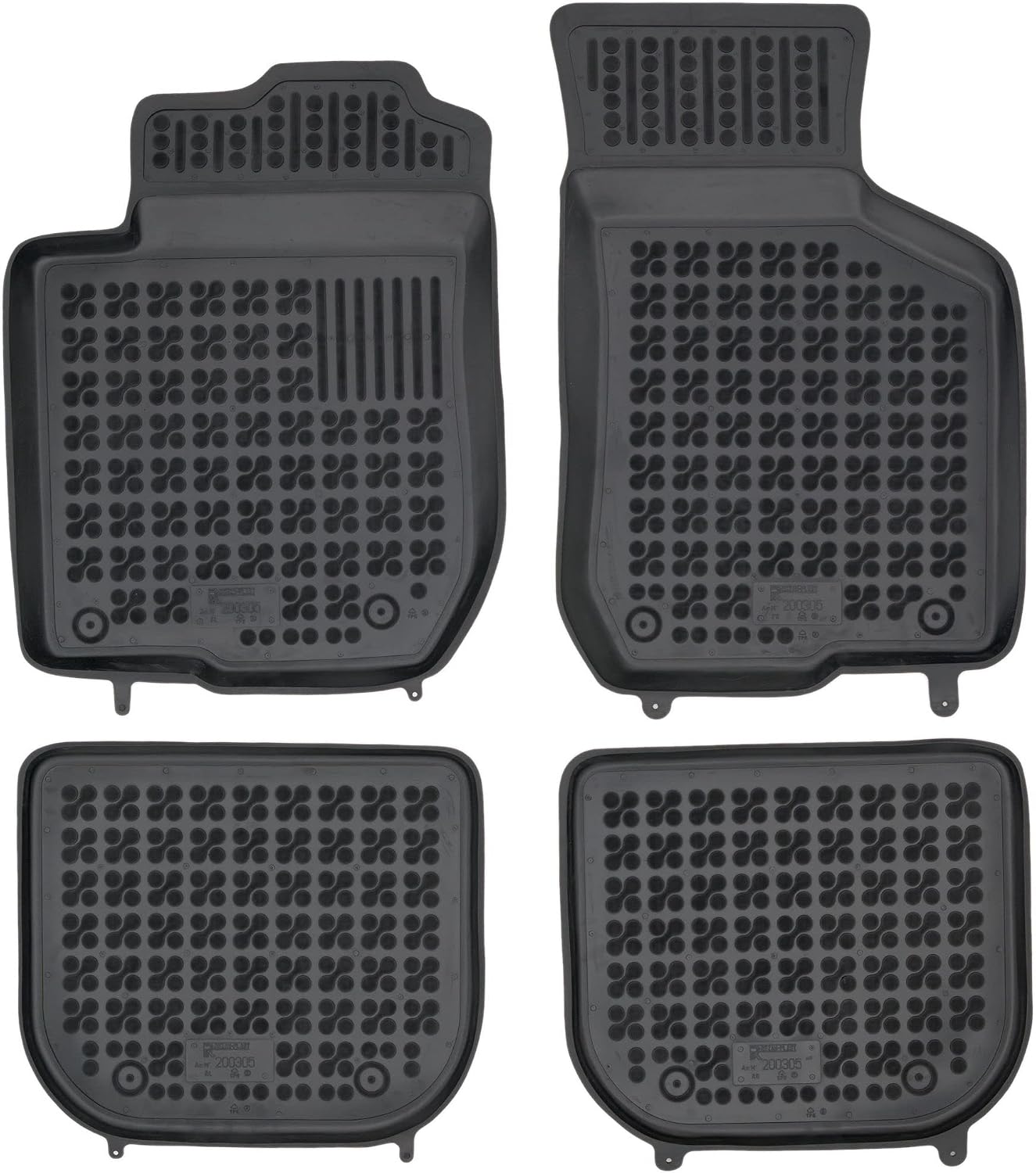 M MOTOS Rubber Car Floor Mat Fits Audi A3 I 8L 1996-2003 Improve Your Travel Comfort with Non-Slip Mat Car - All-Weather Car Floor Mats Protection Against Dirt