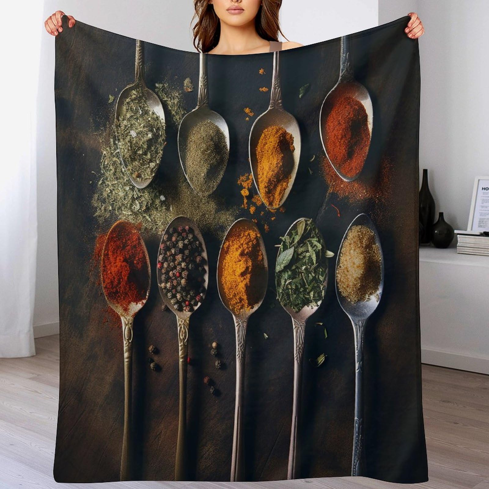 Manta de salón gruesa de grano 180 x 200 cm para sofá grande