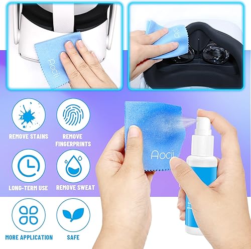 Miniatura 4 de VR Headset Cleaning Kit VR Lens Cleaner Lens Pen Cleaner Kit for Oculus Quest 2Hololens 2XboxPS4Wii Cleaning kit for Camera Game Controller VR