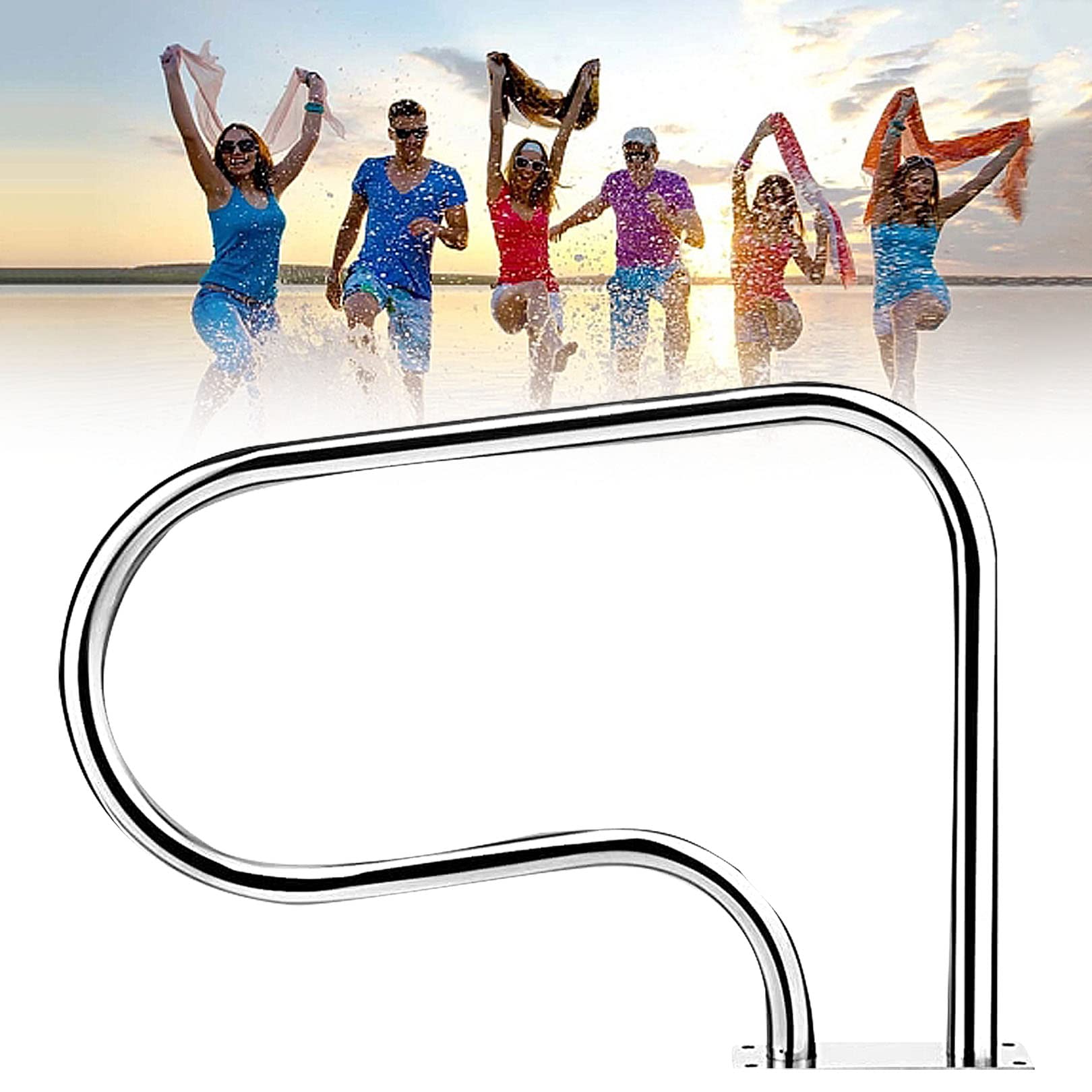 Main courante de piscine pour piscines creusées garde-corps inox 304