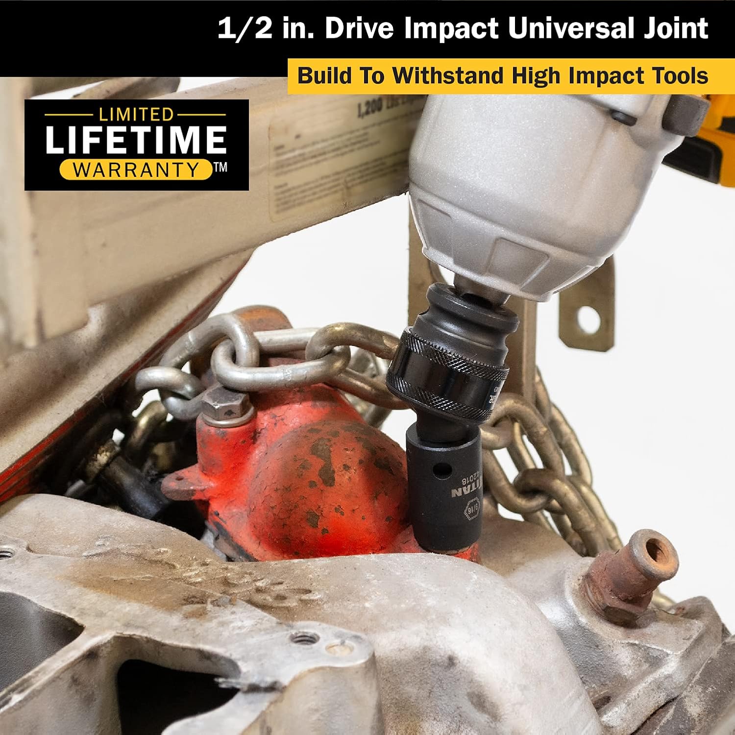 Titan 42130 1/2-Inch Drive Impact Universal Joint Socket