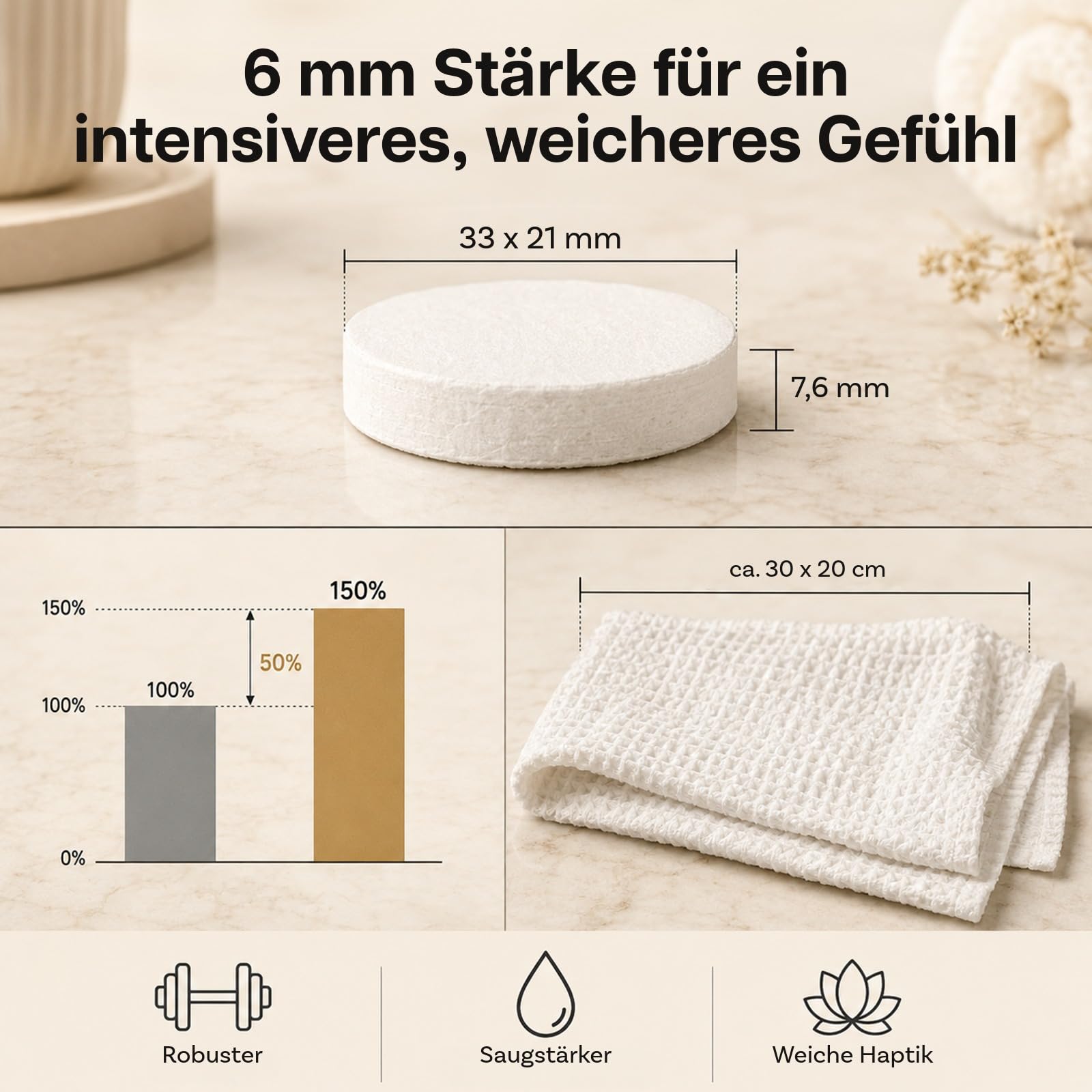 Komprimierte Einwegtücher für Gesichtspflege 400 Stück von MMOBIEL – 33×21×7,6 mm Zellulose-Gesichtstücher – Weich & Absorbierend – 6 mm Expandierbare Einweg-Gesichtstücher für Spa, Salon & Hautpflege