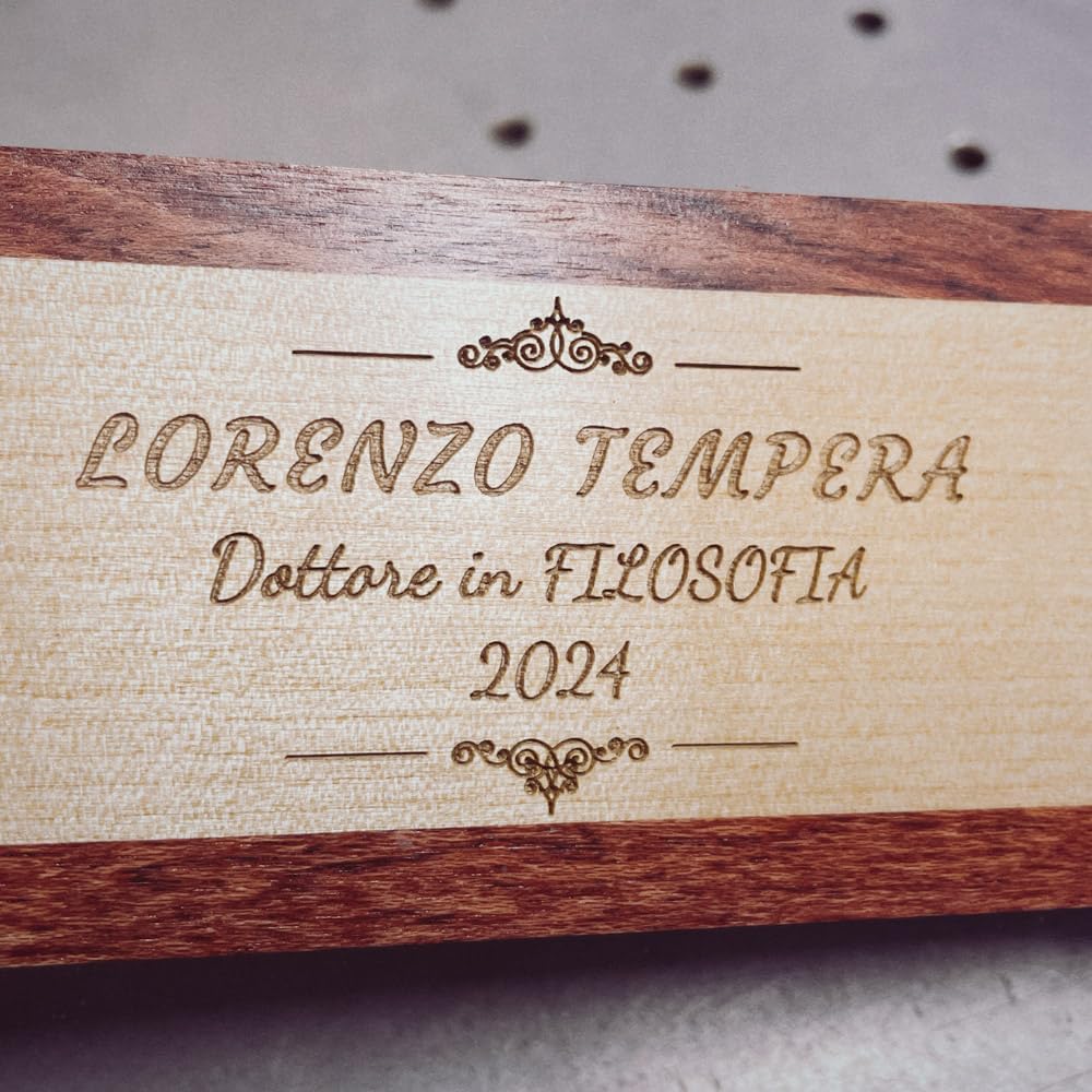 Personalized Ballpoint Pen & Case Wooden Custom Engraved Business Gift With Box(Antique)