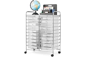 Giantex 20-Drawer Rolling Storage Cart Organizer