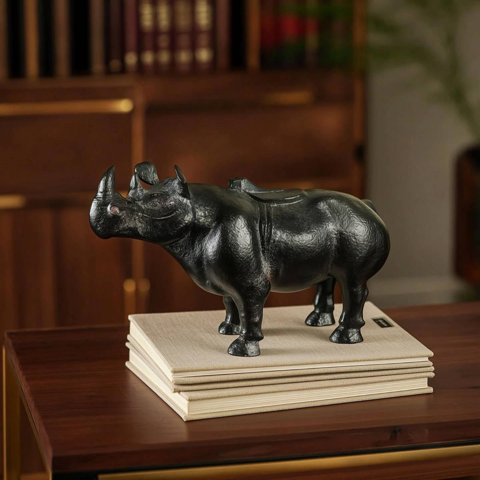 Pferdefigur Vintage Pferdeskulptur Rustikal Figur Pferd für Sammler, Bücherregal, Weiß, Klein 25 8 H19cm