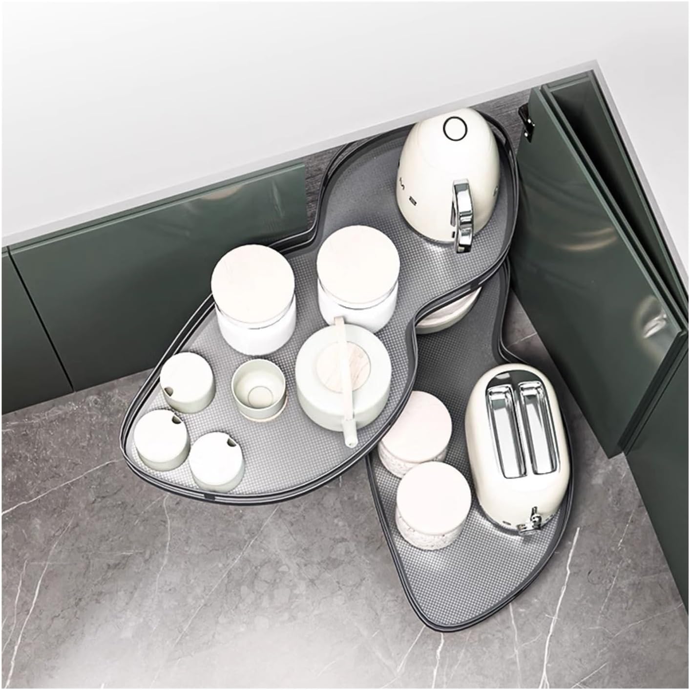 Pull-out Basket，Slide Out Storage Organizer,Soft Close Swing Pull Cabinet,Left Open or Right Compatible(Right Open,1000 cabinet)