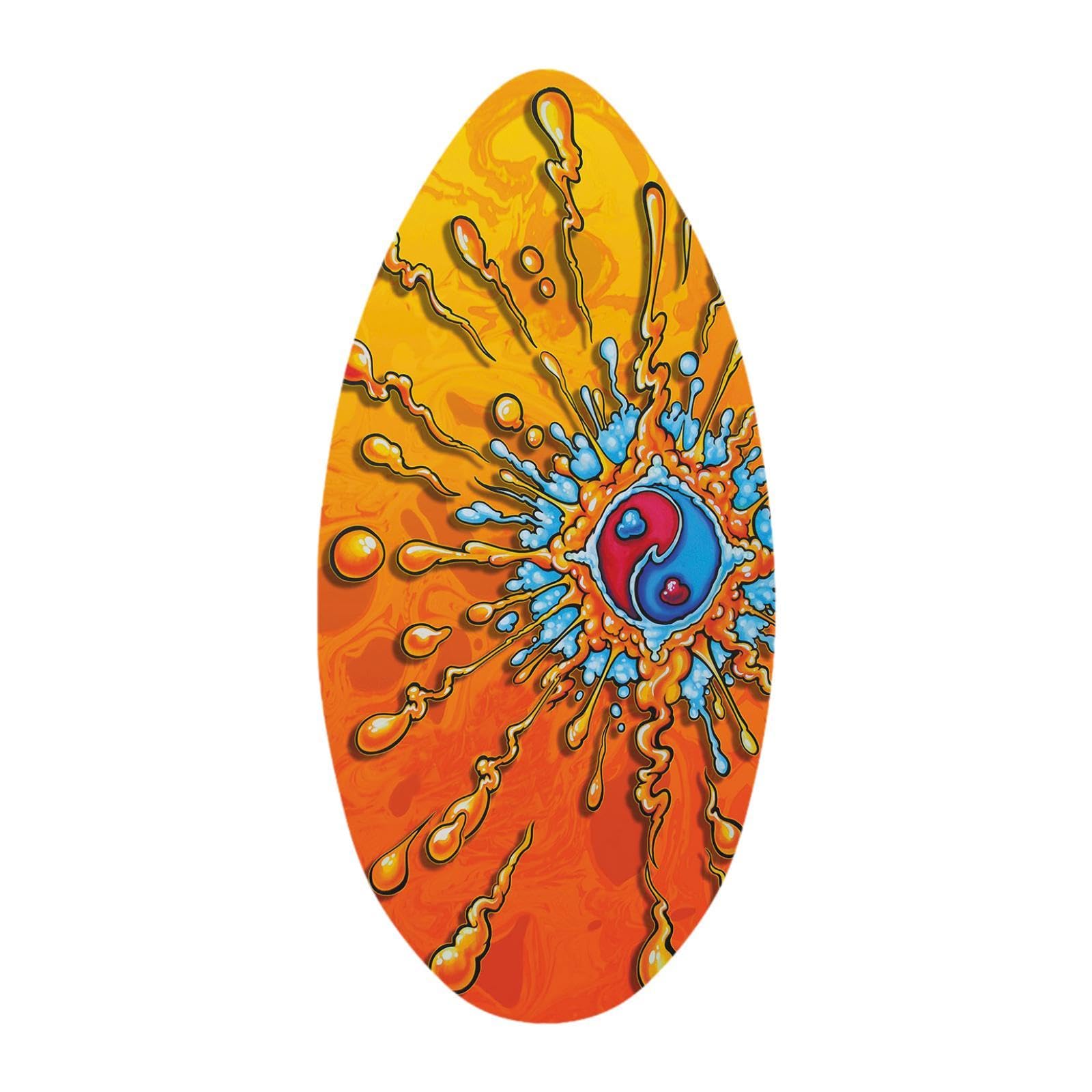 41" Skimboard, Holz Bodyboard, Gleitendes, Leichtes Surfbrett Aus Holz, Skimboard Wassersurfbrett für Kinder Und Jugendliche