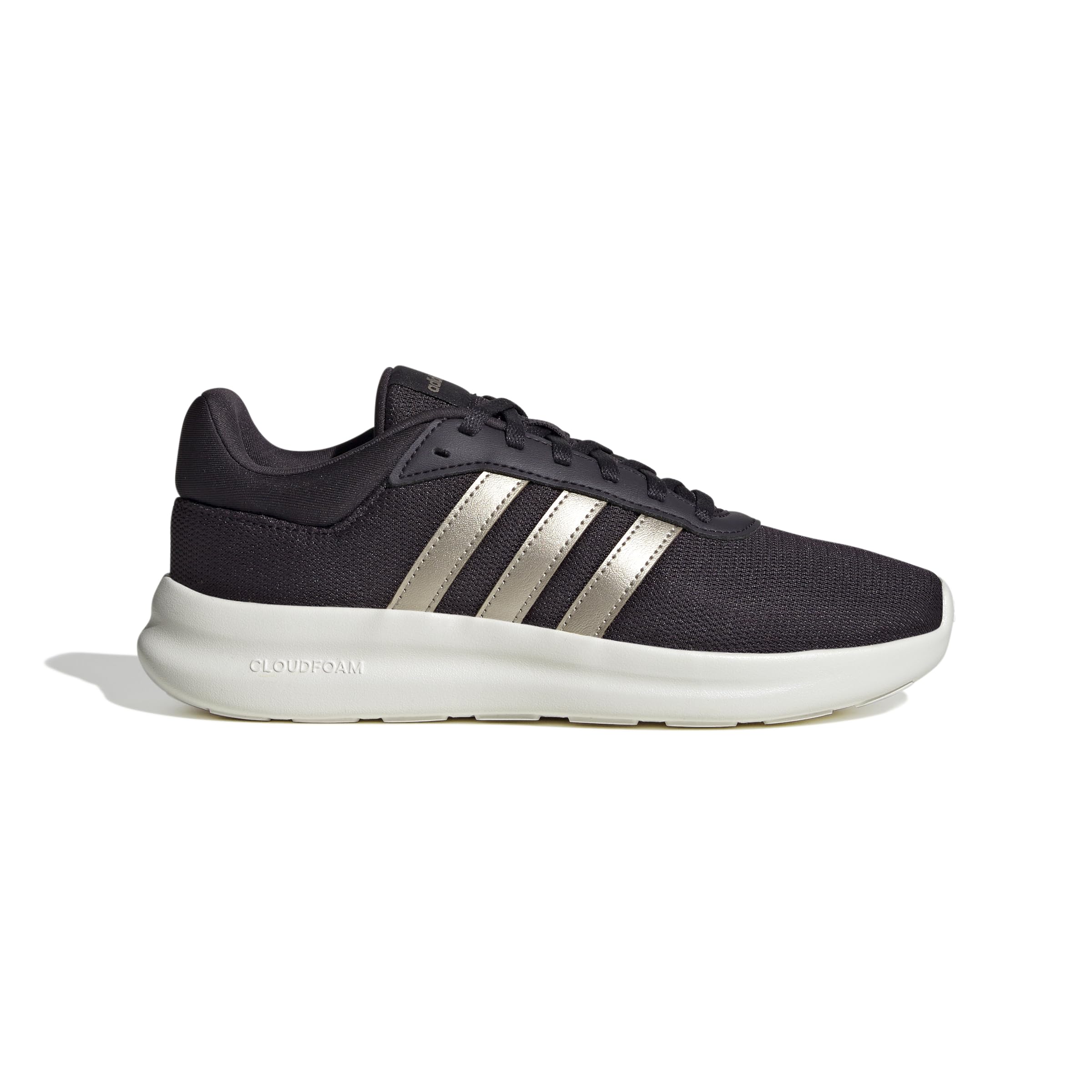 Vista detallada de la mediasuela Cloudfoam de la zapatilla adidas Lite Racer 4.0, destacando su amortiguación.