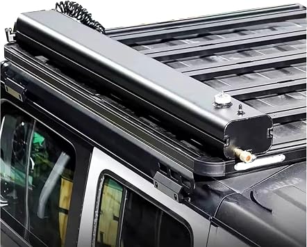 Pressurized Water Tank for Camping Shower, Portable Vehicle Water Tank for Water Storage, 2-4bar Roof Rack Shower for Truck SUV Sedan RV